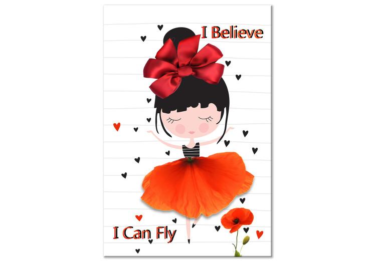 Obraz na płótnie I believe I can fly (1-częściowy) pionowy
