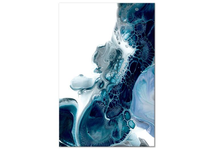 Obraz na płótnie Skala abstrakcji (1-częściowy) - sztuka w paletach classic blue