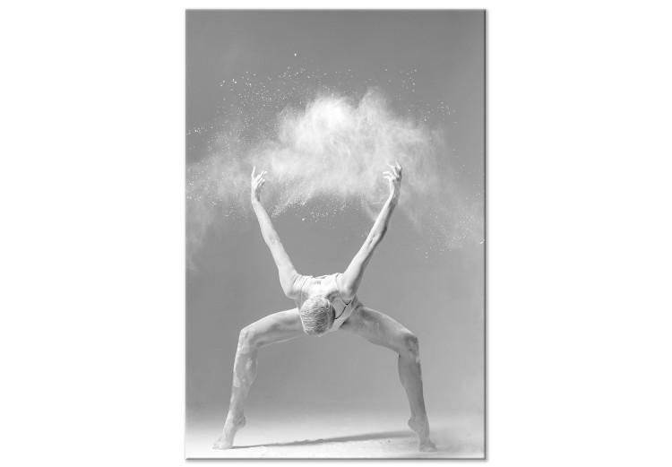Obraz na płótnie Ekspresja w tańcu (1-częściowy) - balet w czarno-białej oprawie