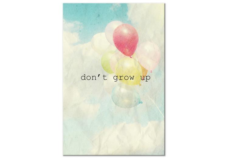 Obraz na płótnie Don't grow up (1-częściowy) pionowy