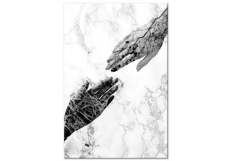 Sztuka natury w dłoniach (1-częściowy) - czarno-biała abstrakcja