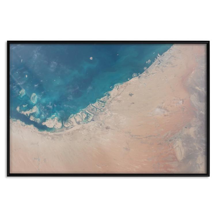 Plakat Dubaj z satelity [Poster]