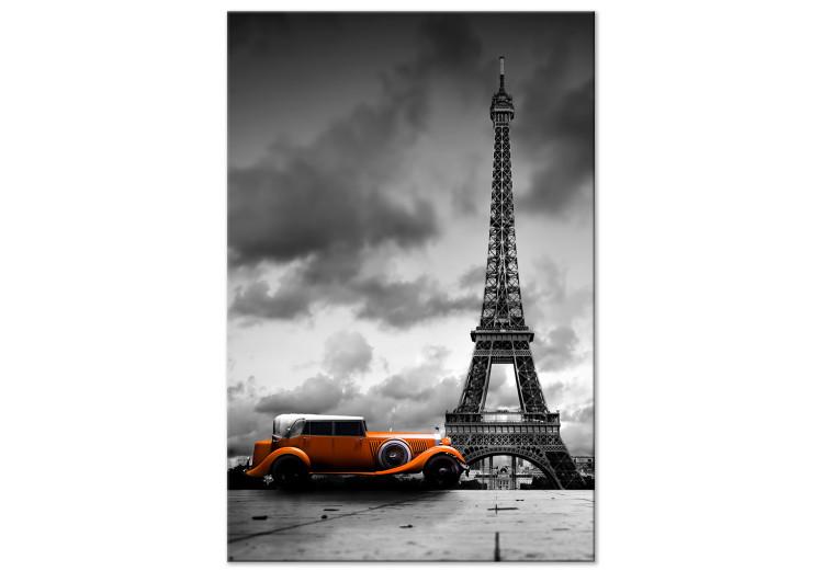 Obraz na płótnie Pomarańczowy samochód (1-częściowy) pionowy