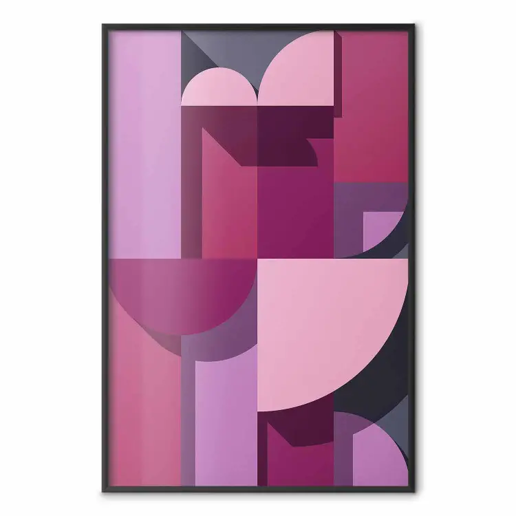 Abstrakcyjne home - różne figury geometryczne w różowych odcieniach