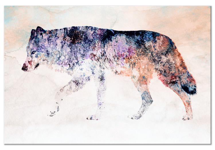Obraz na płótnie Samotny wilk (1-częściowy) szeroki