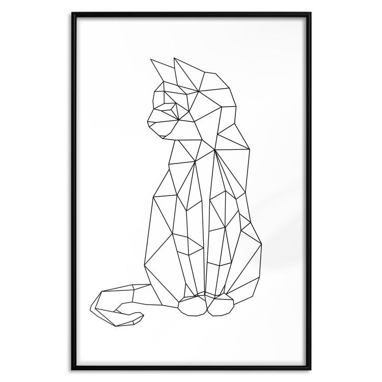 Plakat Geometryczny kot [Poster]