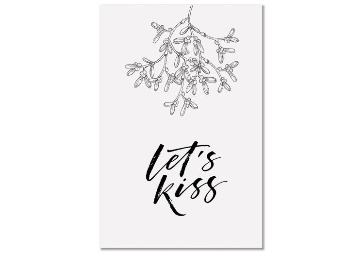 Obraz na płótnie Let's Kiss (1-częściowy) pionowy