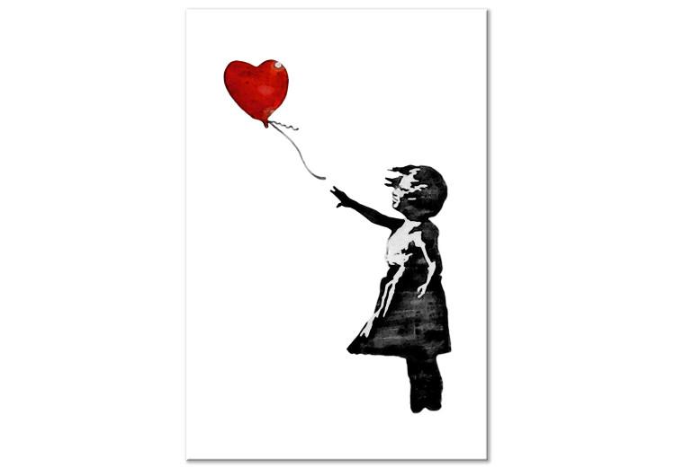 Obraz na płótnie Banksy: Dziewczynka z balonem (1-częściowy) pionowy