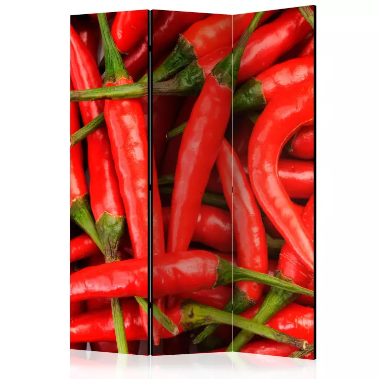 Papryka chili - tło (3-częściowy) - wzór w ogniste czerwone warzywa