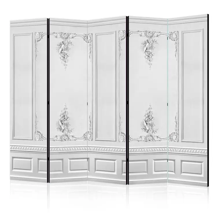 Ściana pałacowa II - eleganckie szare tło w ornamenty