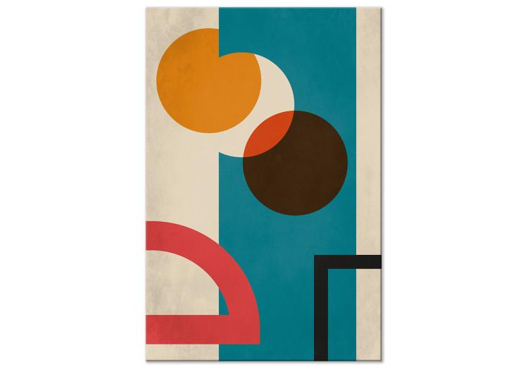 Obraz na płótnie Kolorowa geometria - modernistyczna abstrakcja z kolorowymi figurami
