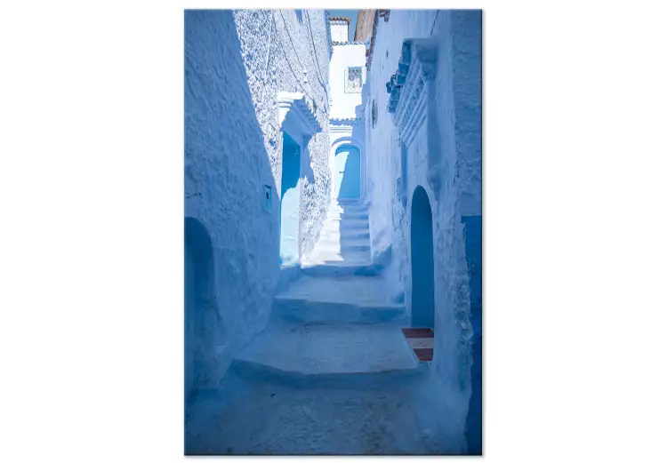 Architektura błękitu (1-częściowy) pionowy - arabskie schody w Maroko