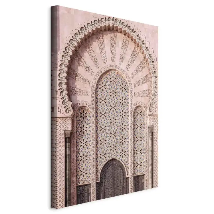 Zdobiona brama pionowy - architektura w motywie arabskim