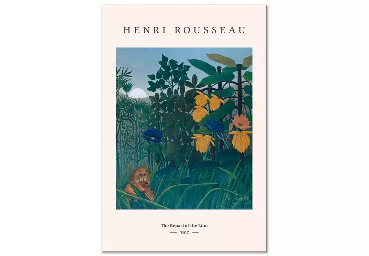 Henri Rousseau: Poczęstunek lwa (1-częściowy) pionowy