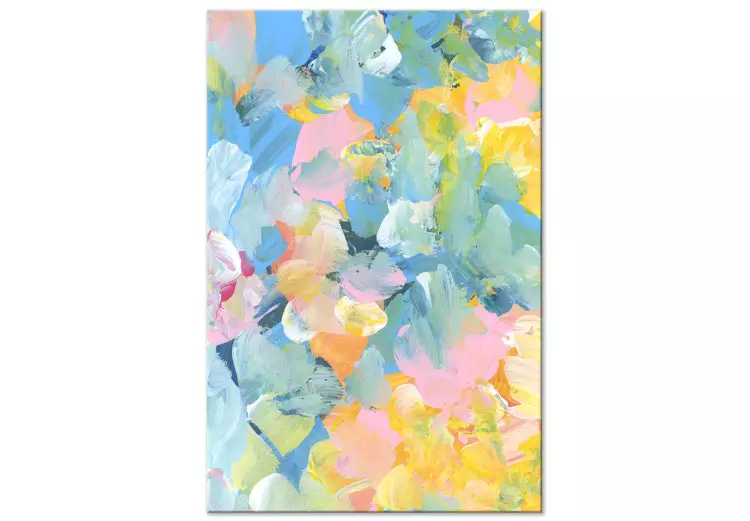Malowana łąka (1-częściowy) pionowy - abstrakcja w wesołych kolorach
