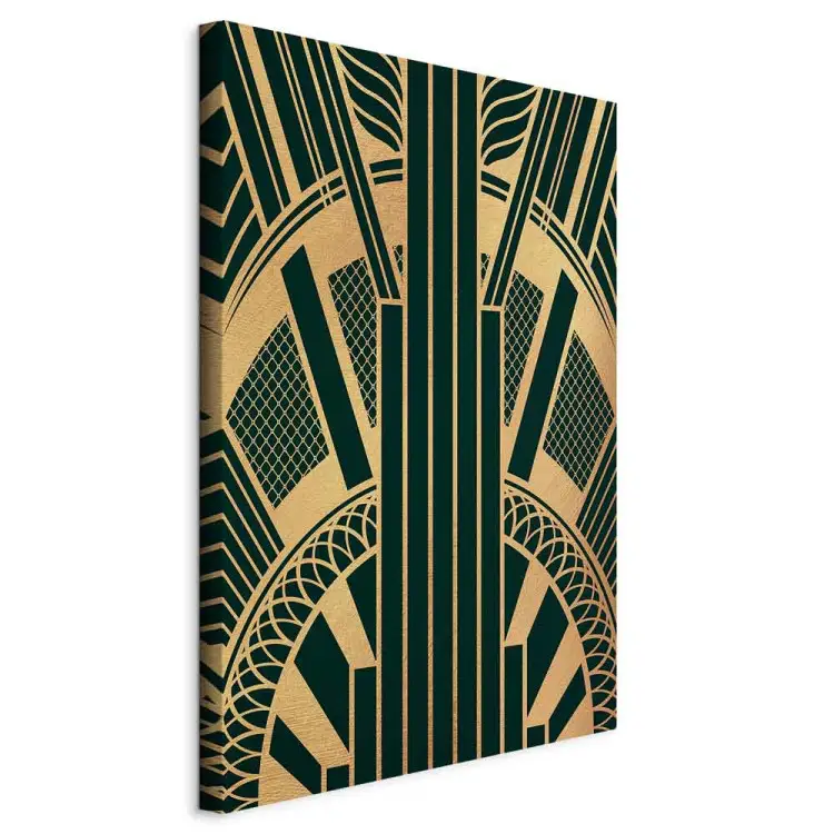 Wieżowiec Art Deco pionowy - geometryczna abstrakcja
