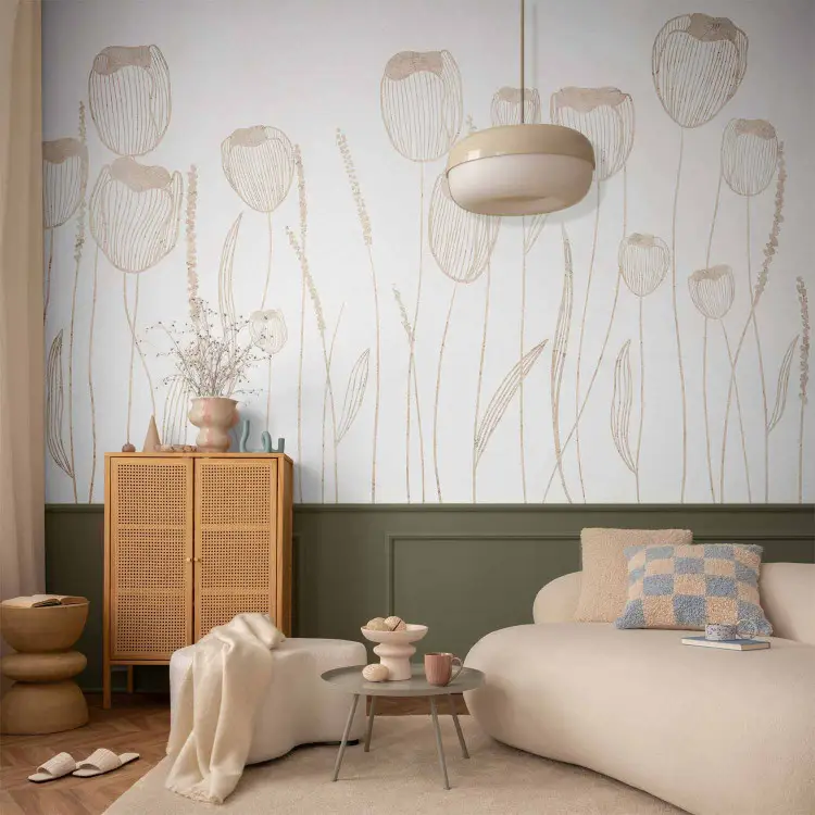 Linearne tulipany - delikatne minimalistyczne kwiaty w stylu boho