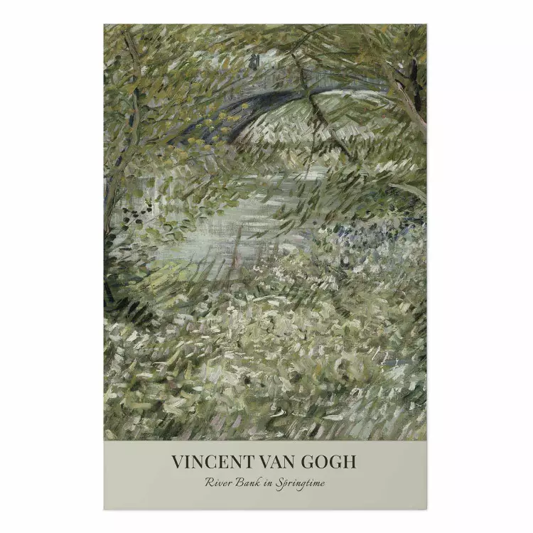 Reprodukcja Van Gogha - Brzeg Rzeki Wiosną w odcieniach zieleni