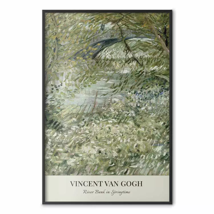 Reprodukcja Van Gogha - Brzeg Rzeki Wiosną w odcieniach zieleni