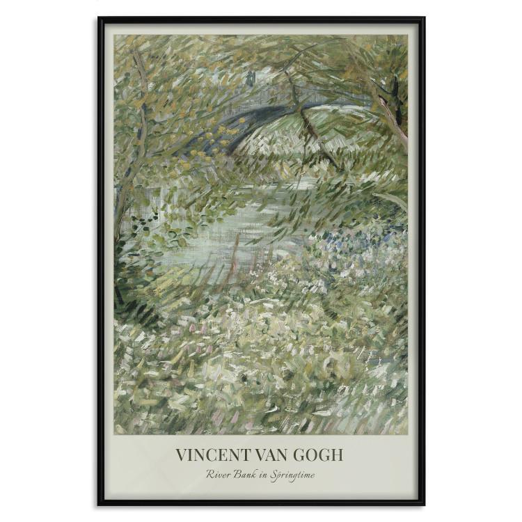 Reprodukcja Van Gogha - Brzeg Rzeki Wiosną w odcieniach zieleni