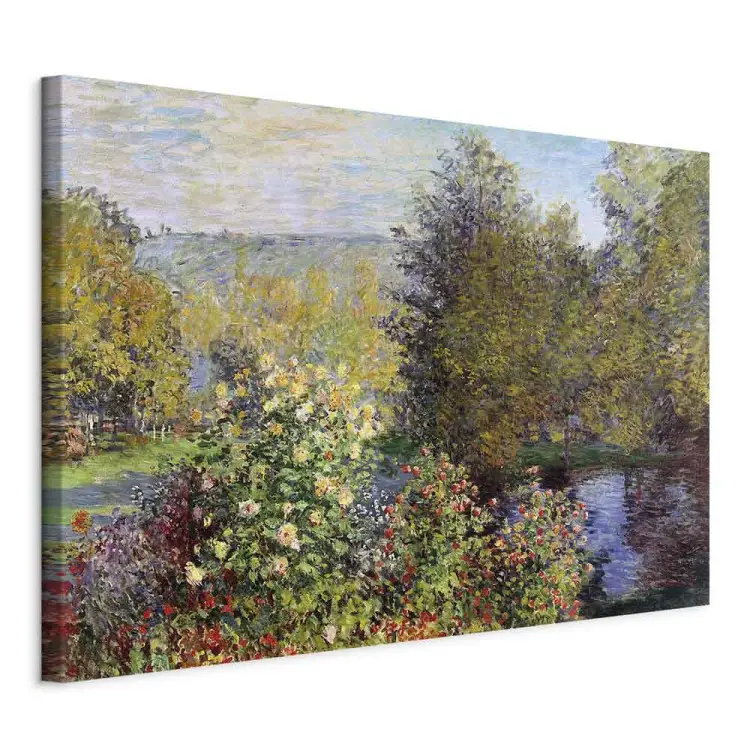 Claude Monet - Fragment ogrodu w Montgeron