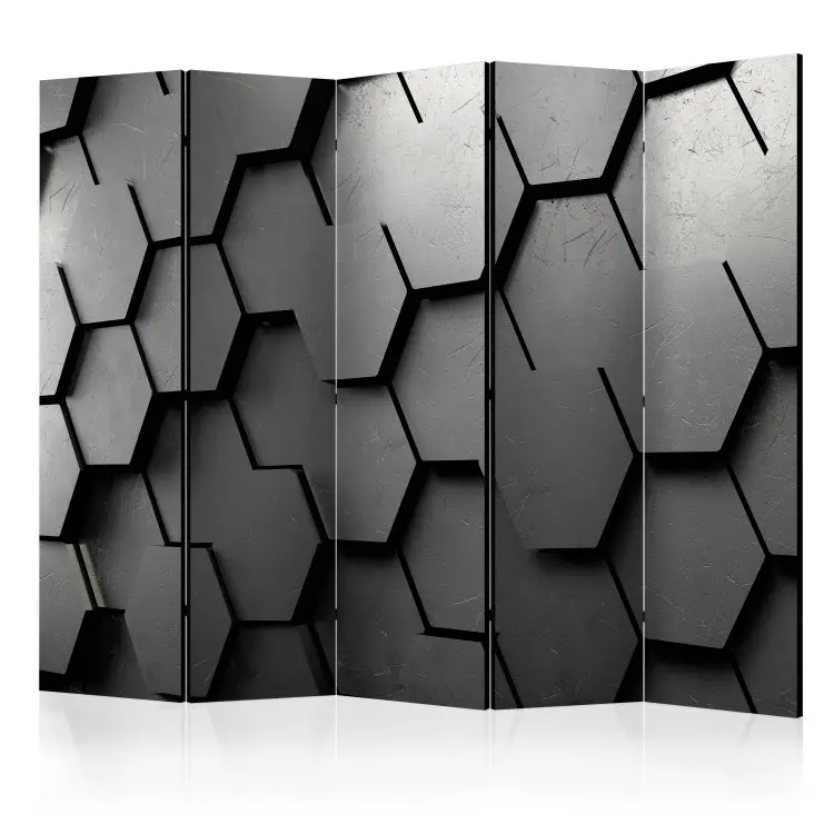 Czarne wrota II - geometryczna abstrakcja na ciemnym tle