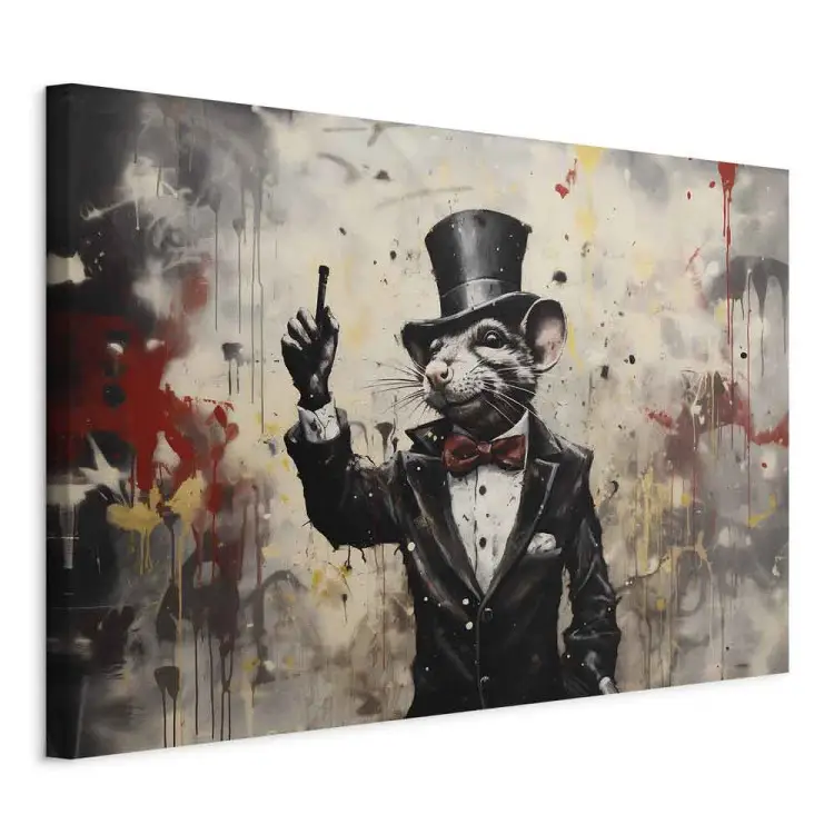 Szczur we fraku - graffiti inspirowane twórczością Banksy