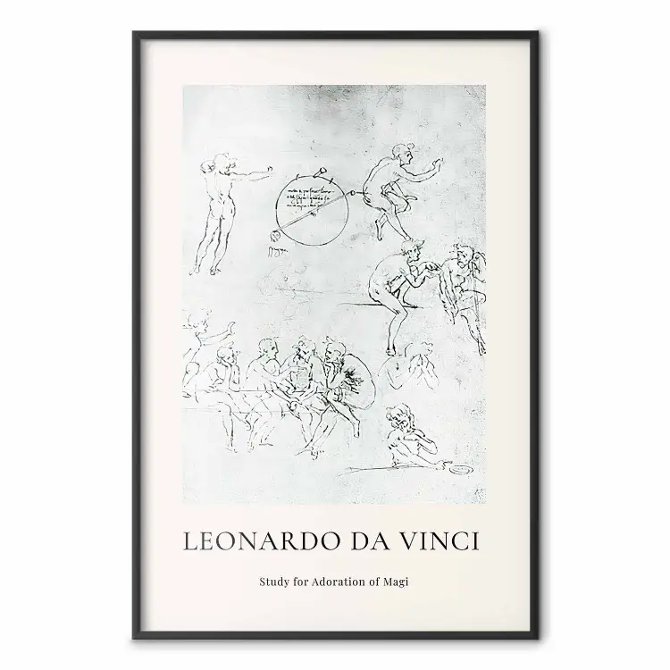 Leonardo da Vinci - Studium Pokłonu Trzech Króli