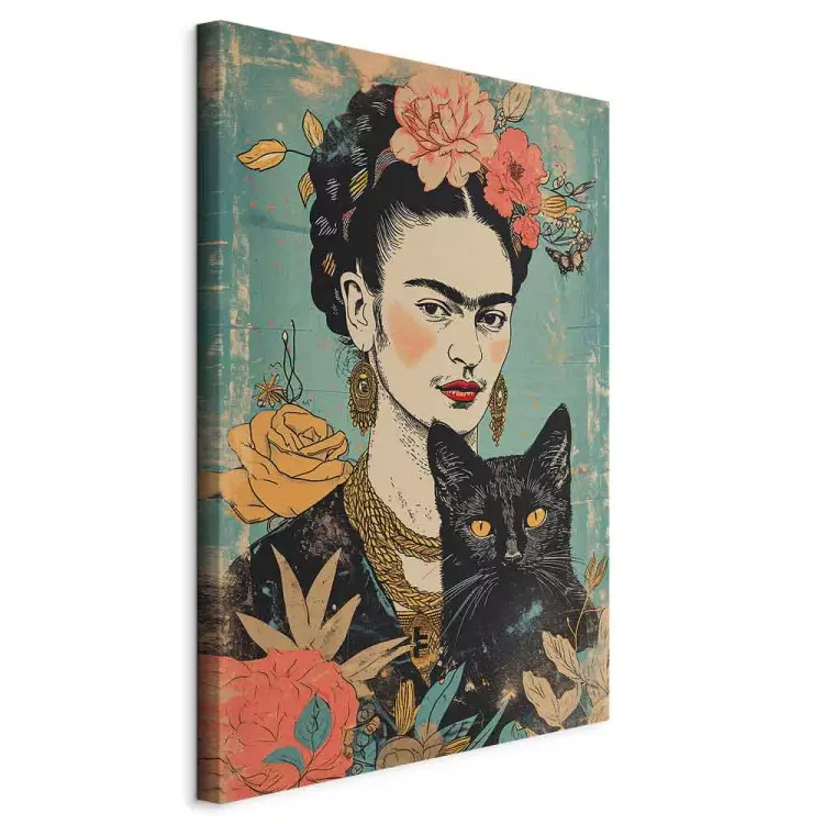 Frida Kahlo - portret malarki inspirowany japońską stylistyką
