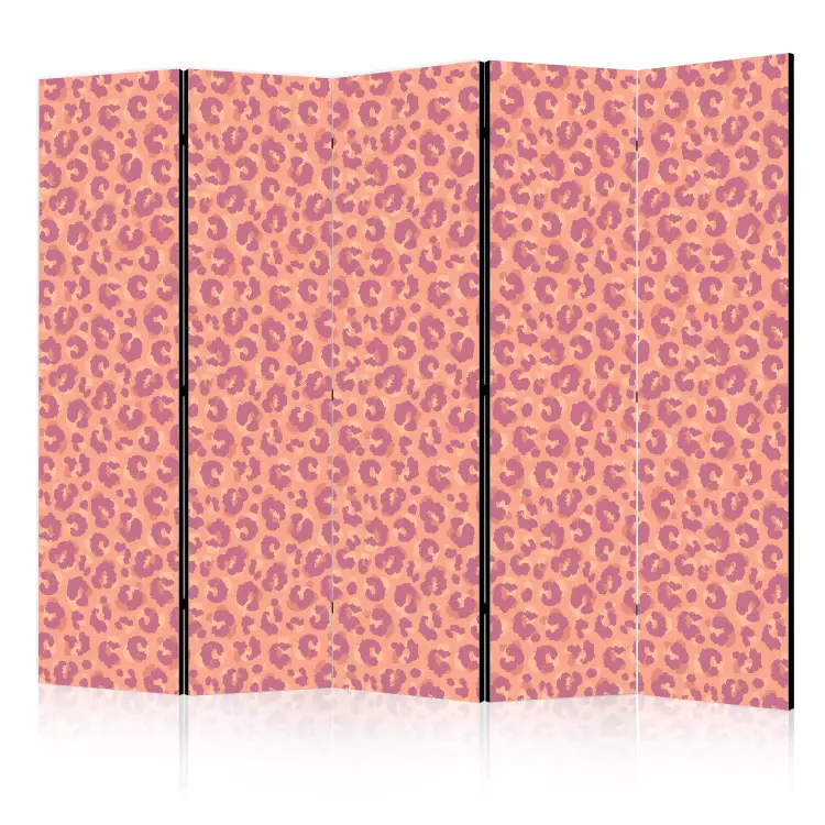 Cętki lamparta - wzór abstrakcyjny w różowo-fioletowych odcieniach
