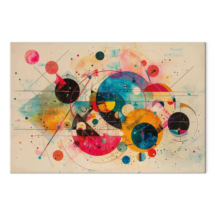 Kosmiczna Abstrakcja - kolorowe kręgi i formy w stylu Kandinsky'ego