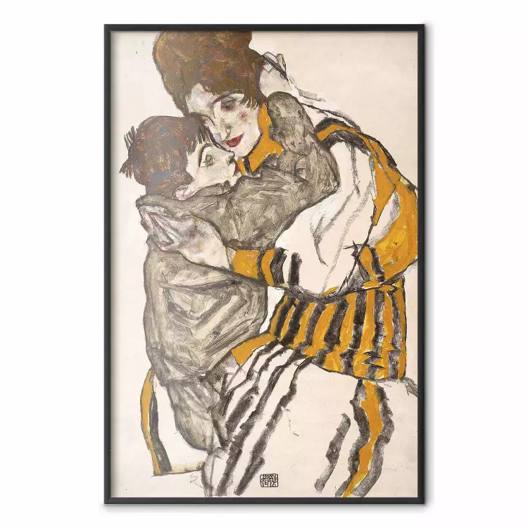 Żona Schielego ze swoim małym siostrzeńcem - Egon Schiele