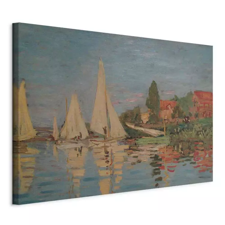 Monet、LA SEINE A LA VACOAT、希少画集画、新品額装付 絵画