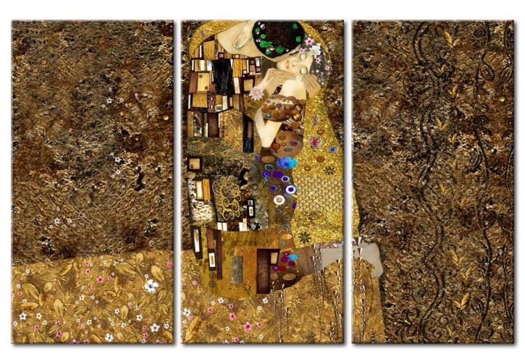 Obraz na płótnie Klimt inspiracje - Pocałunek