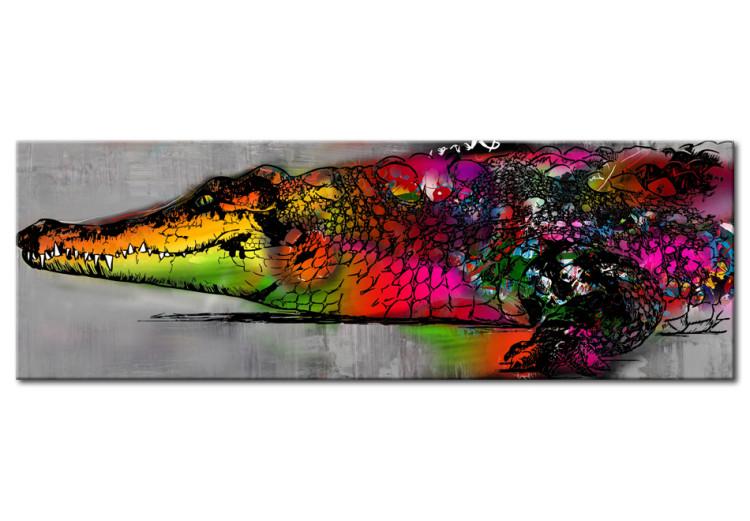 Obraz na płótnie Kolorowy aligator