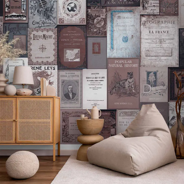Biblioteczka w stylu vintage - romantyczny motyw z okładkami książek