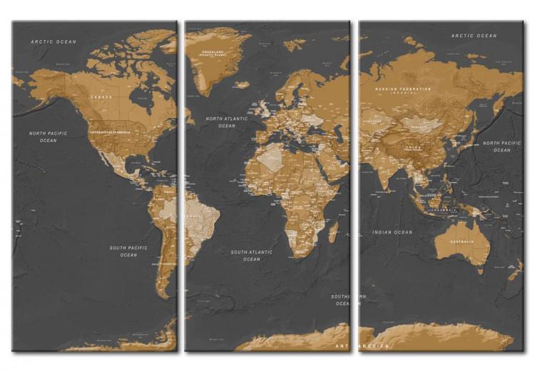 Obraz na płótnie  Mapa świata: Nowoczesna estetyka