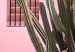 Plakat Kaktus Miami - różowy wakacyjny dom na tle błękitnego nieba i światła 144500 additionalThumb 10