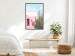 Plakat Kaktus Miami - różowy wakacyjny dom na tle błękitnego nieba i światła 144500 additionalThumb 26