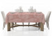Obrus na stół Różowe wino - graficzne liście w odcieniach różu w stylu glamour 147200 additionalThumb 2