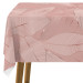 Obrus na stół Różowe wino - graficzne liście w odcieniach różu w stylu glamour 147200