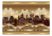 Fototapeta Nowy Jork - Most Brookliński z wieżowcami i odbiciem w stylu glamour 61500 additionalThumb 1