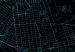 Fototapeta Mapa Manhattanu - plan dzielnicy Nowego Jorku na czarnym tle 131610 additionalThumb 4