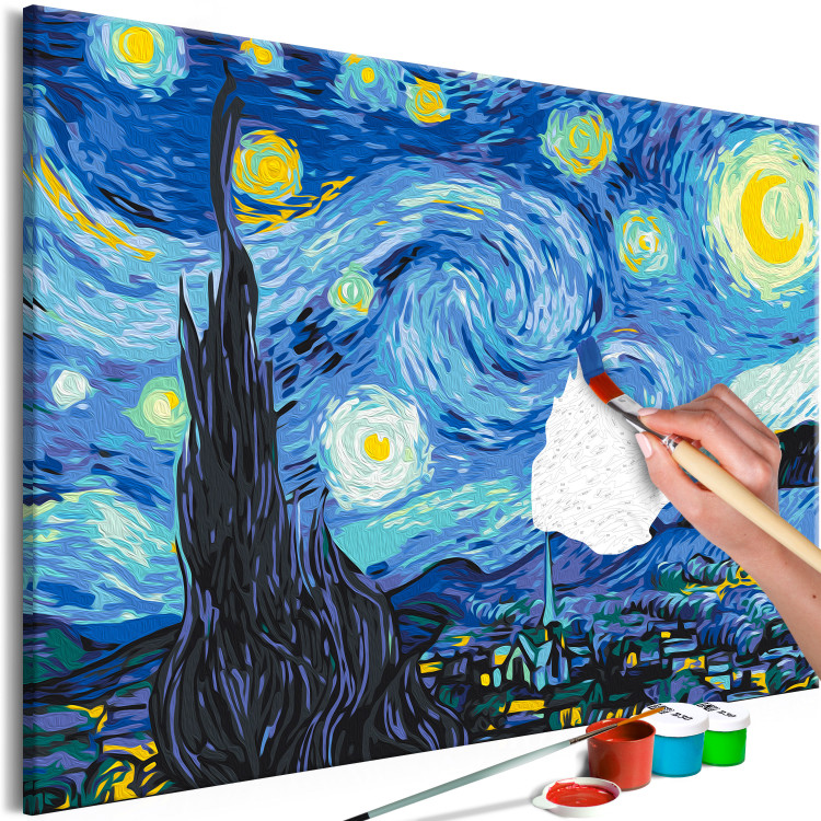Obraz do malowania po numerach Gwiaździsta noc Van Gogha 132410 additionalImage 7