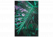Obraz do malowania po numerach Świeżość poranka - zielony liść palmowy z kroplami wody 146210 additionalThumb 3