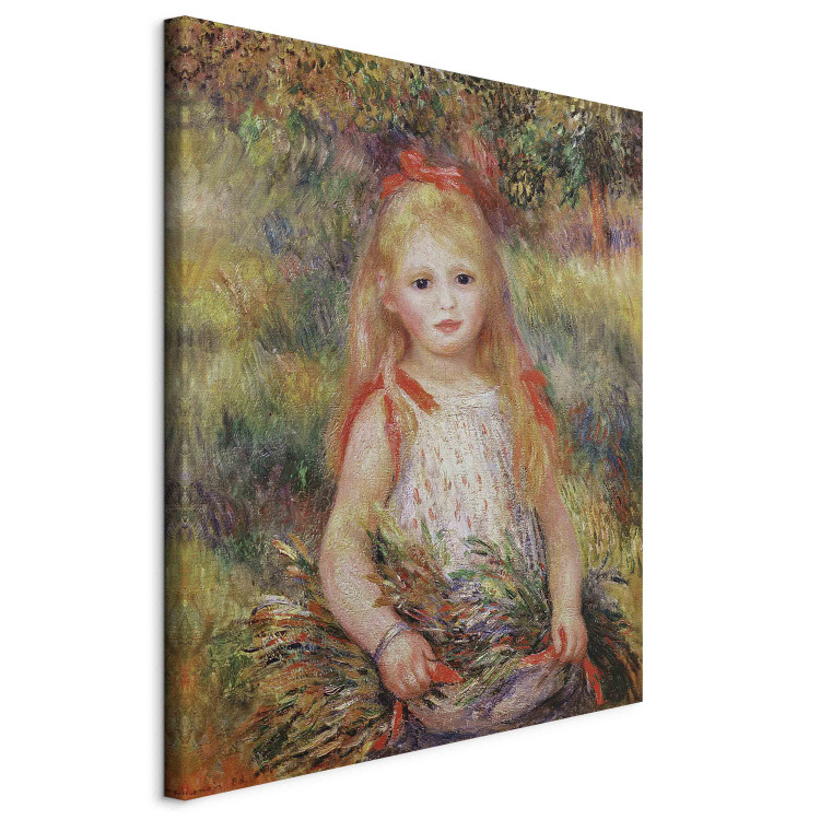 Reprodukcja obrazu Little Girl Carrying Flowers, or The Little Gleaner 152410 additionalImage 2