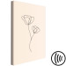 Obraz Linearny kwiat - minimalistyczna kompozycja na beżowym tle 146320 additionalThumb 6