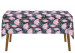 Obrus na stół Fantazyjne pąki – kompozycja z różowymi kwiatami na ciemnym tle 147320 additionalThumb 3