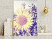 Obraz Wspomnienie lata - kwiat słonecznika w polu z fioletową poświatą 116430 additionalThumb 3