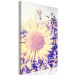 Obraz Wspomnienie lata - kwiat słonecznika w polu z fioletową poświatą 116430 additionalThumb 2